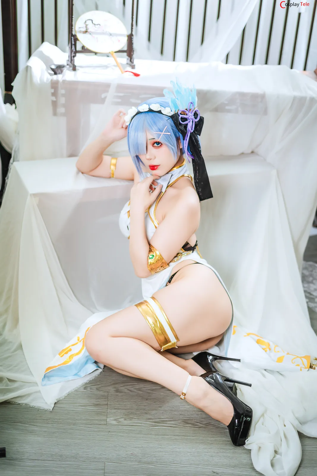 Hoshilily cosplay Rem Cheongsam 13