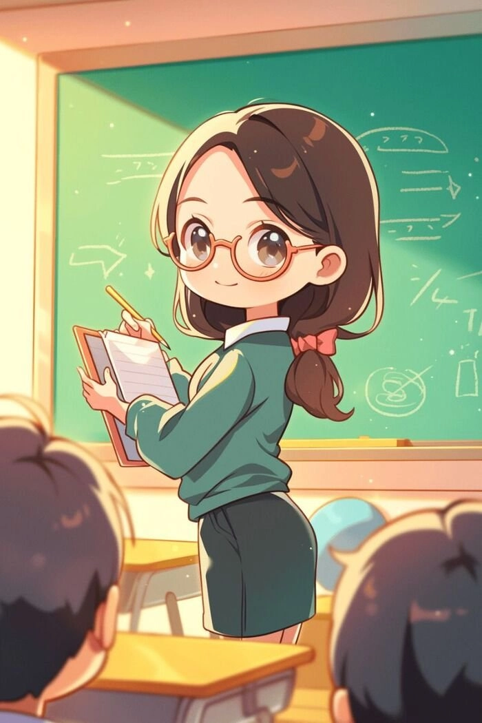 ảnh chibi cô giáo 4