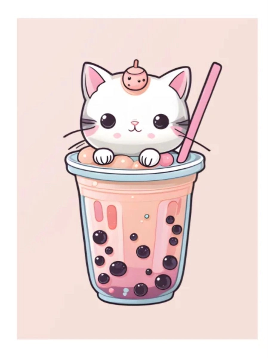 ảnh chibi đồ uống 13