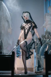 119+ Hình ảnh AxunkaOri Cosplay 2B Black Bride Đẹp Mê Ly