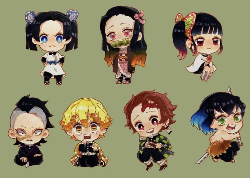 thanh gươm diệt quỷ chibi 15