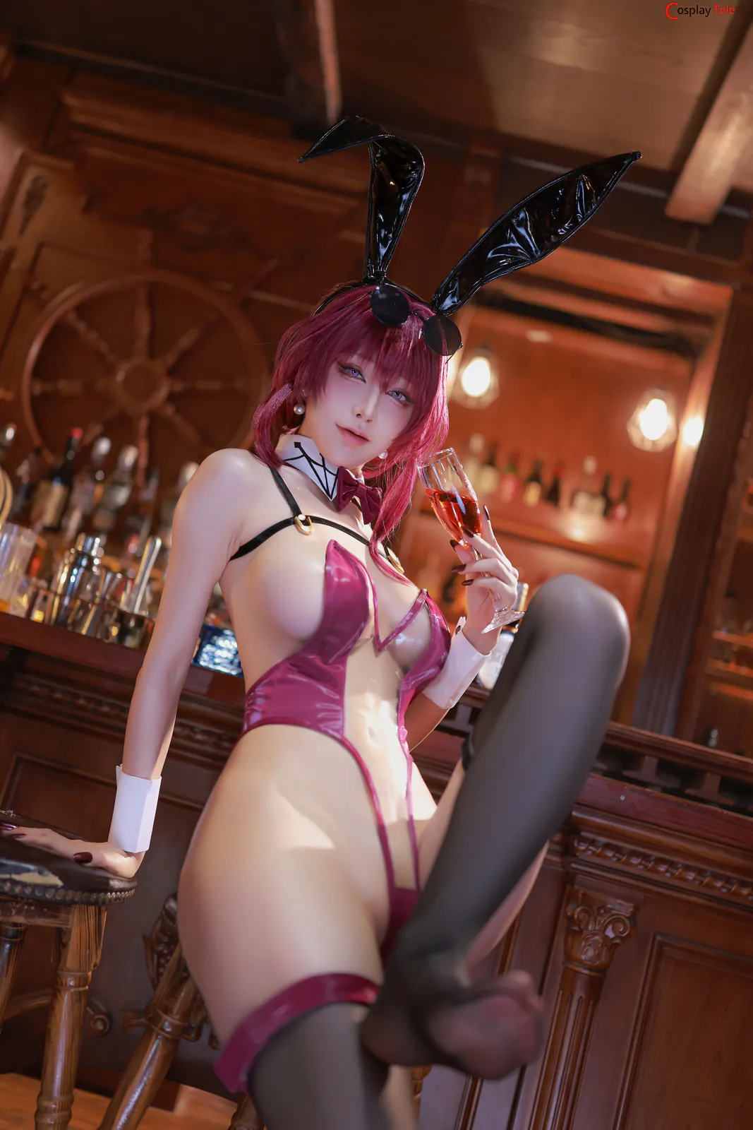 aqua cosplay Kafka Black Prom 59