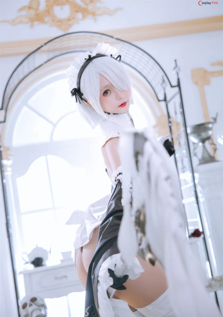 Rinaijiao cosplay 2B Milk Maid 23